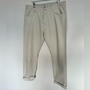 Officine Generale Light Tan Relaxed Jeans
